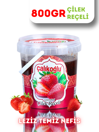 Çalıkoğlu Geleneksel Çilek Reçeli 800 gr (Kova)