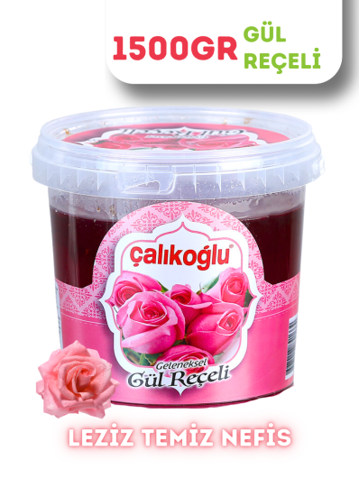 Çalıkoğlu Geleneksel Gül Reçeli 1500 gr (Kova)