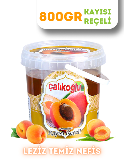 Çalıkoğlu Geleneksel Kayısı Reçeli 800 gr (Kova)