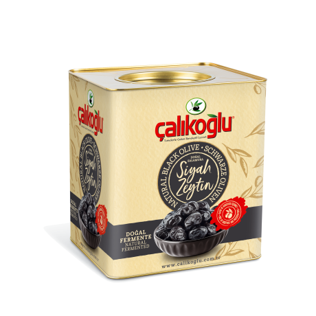 Çalıkoğlu Doğal Gemlik Duble Yağlı Siyah Zeytin 10 kg (201-230) XL